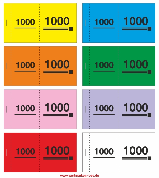 1000 Doppelnummern "modern"